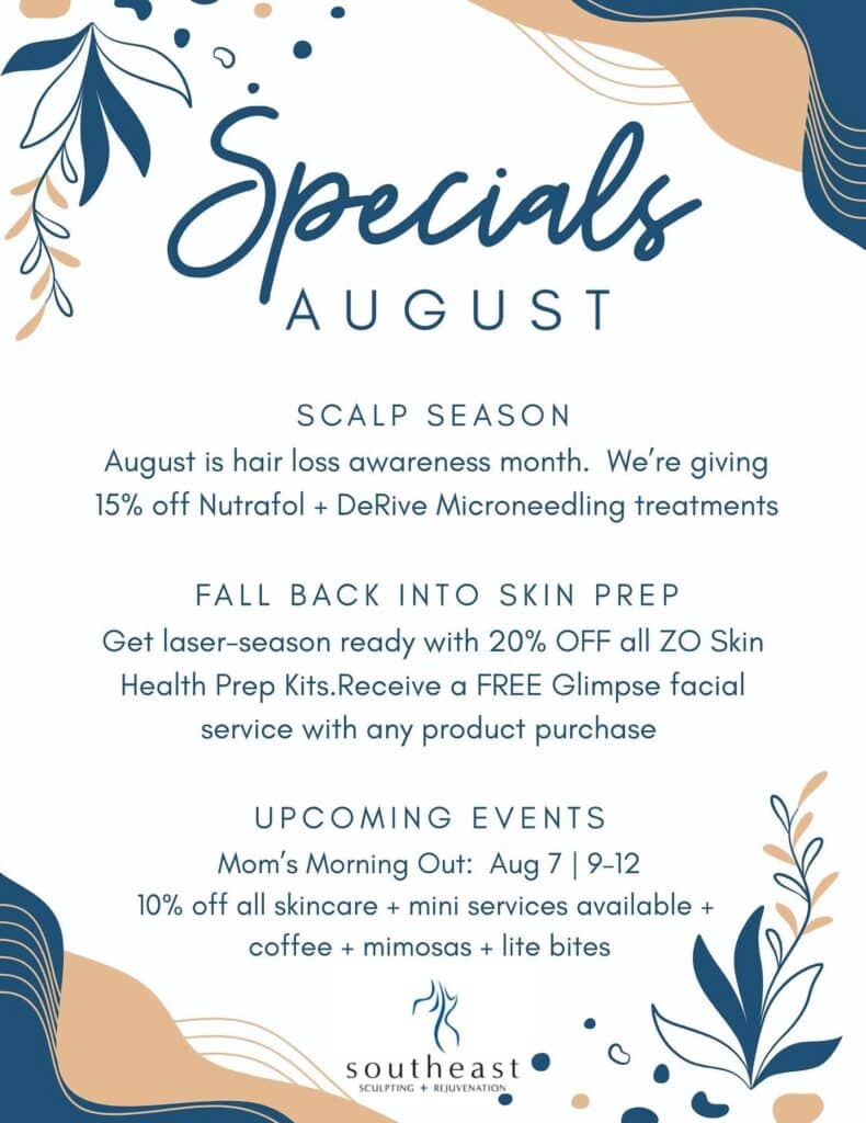 August Specials at Southeast Sculpting + Rejuvenation